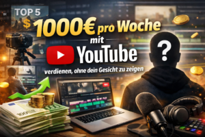 1000€ pro Woche mit YouTube verdienen, ohne dein Gesicht zu zeigen