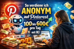 So verdiene ich Anonym auf Pinterest 100 bis 600€ pro Tag mit KI